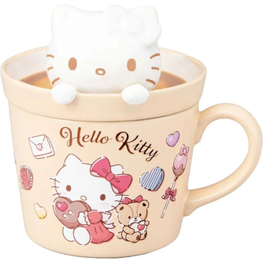 Sanrio Latte Art Mug Hello Kitty 3D with Lid - Kawaii Toys